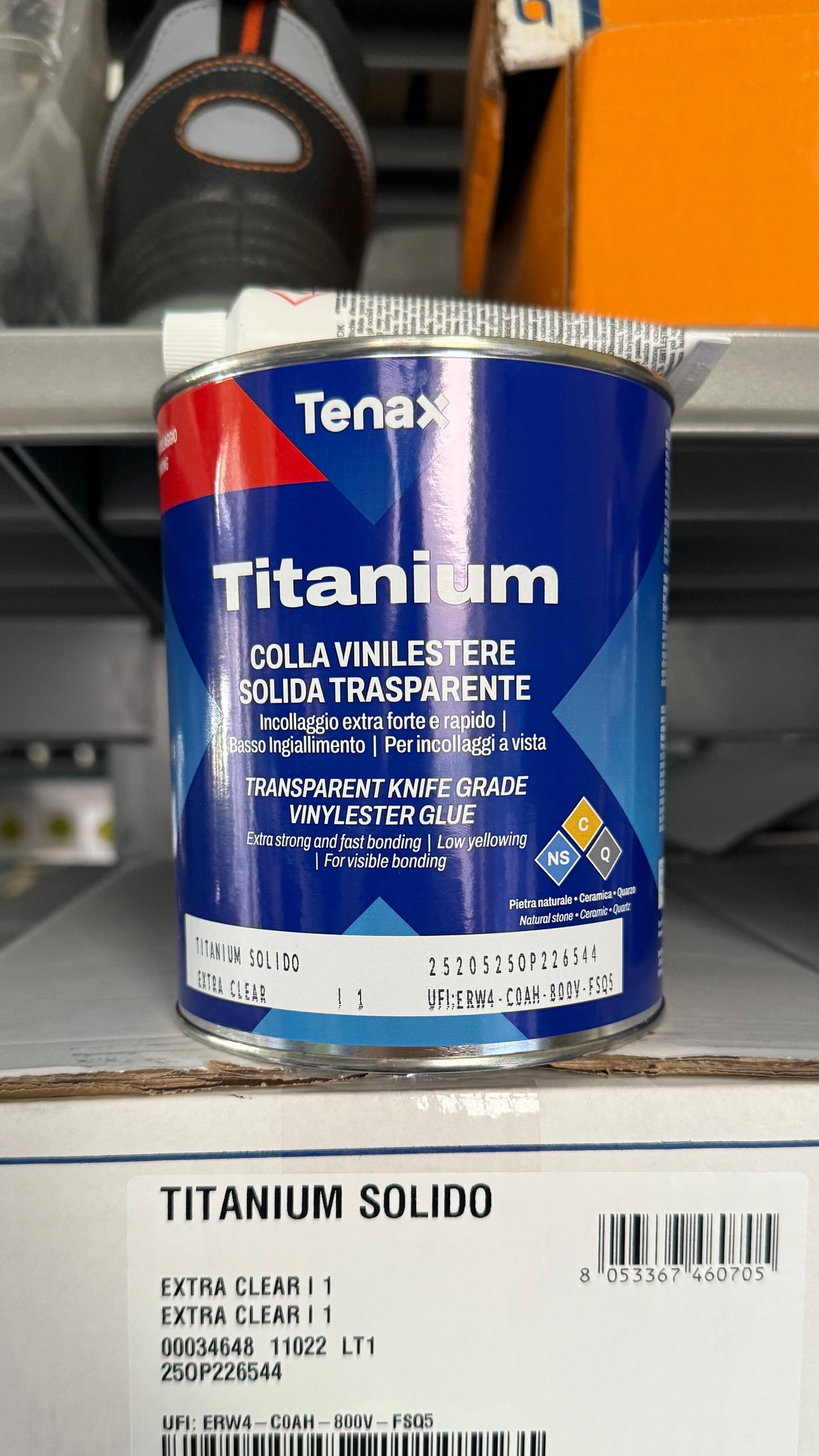Tenax Titanium Extra Clear lepak